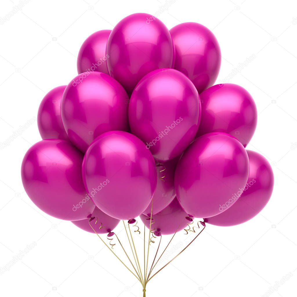 Pink balloons