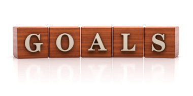 Ahşap küpleri yazılı kelime hedef