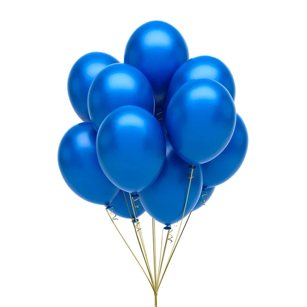 Blaue Luftballons — Stockfoto