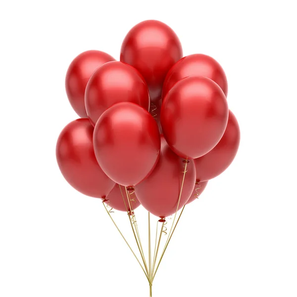 Czerwone balony — Zdjęcie stockowe