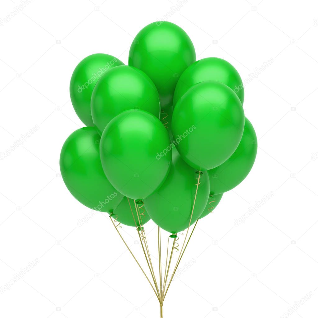 Green balloons