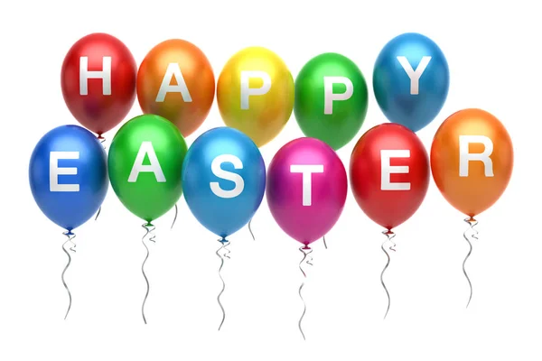 Happy easter balloons — Stock Photo, Image
