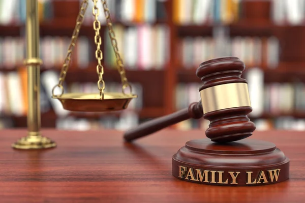 Aile Hukuku. Gavel ve Kelime Aile ses bloğunda