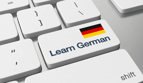 Learn German online — Stock Photo, Image