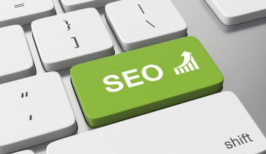 SEO metin üstünde klavye düğme