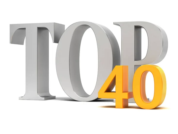 Top 40 — Zdjęcie stockowe