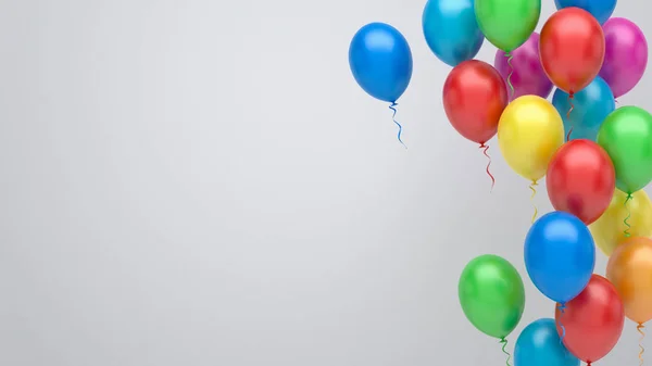 Bunte Luftballons Hintergrund — Stockfoto