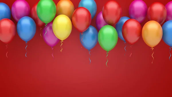 Färgglada ballonger bakgrund — Stockfoto