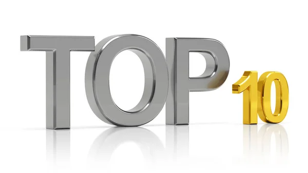 Top 10. Migliore lista dei dieci . — Foto Stock