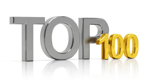 Top 100. Migliore lista cento . — Foto Stock