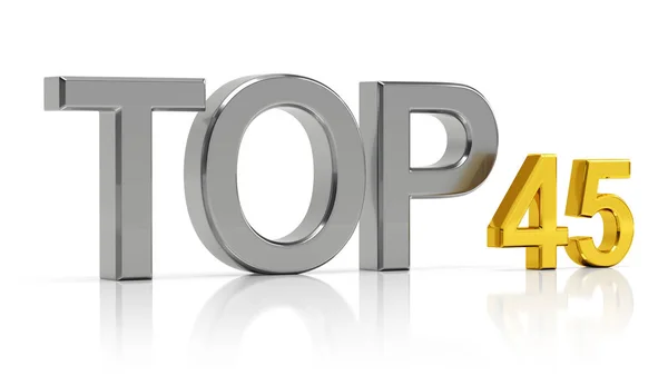 Top 45. Mejor lista de cuarenta y cinco . —  Fotos de Stock