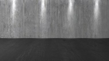 Beton duvar arka planı, kirli eski siyah zemin