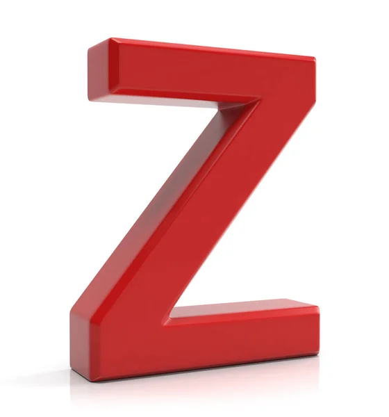 Letter Z isolated on white background. — Stock Photo, Image
