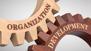 Dişli çarkında yazılan organizasyon geliştirme