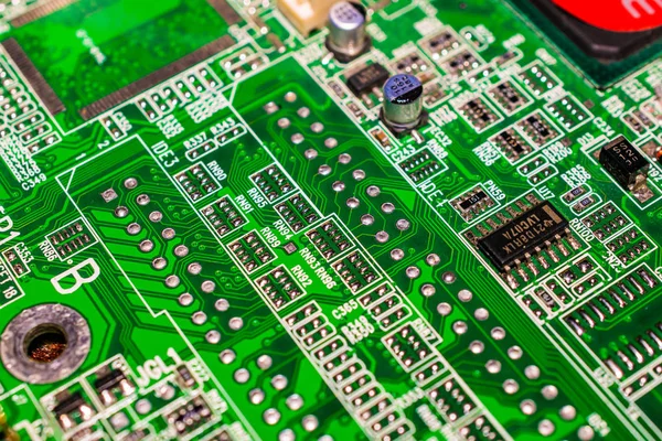 Modern Circuit Board Background Banner — Fotografie, imagine de stoc