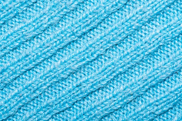Niebieska tkanina wełniana tekstura lub tło — Zdjęcie stockowe