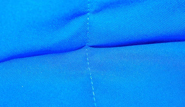 blue cotton material texture or background