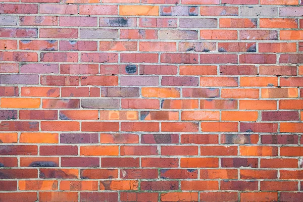 Wall made of red bricks — Stock Photo, Image