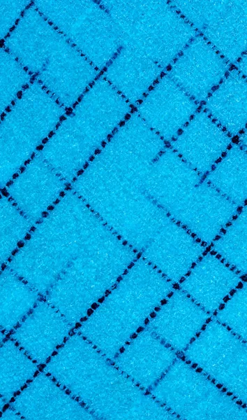 Kék csíkos pamutanyag látható textúrával — Stock Fotó