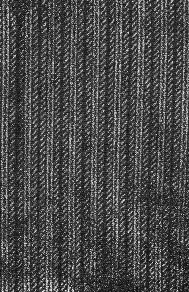 Zwart gestreept katoenen materiaal met zichtbare textuur — Stockfoto