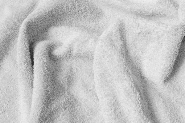 Material Algodão Branco Plissado Textura Fundo — Fotografia de Stock