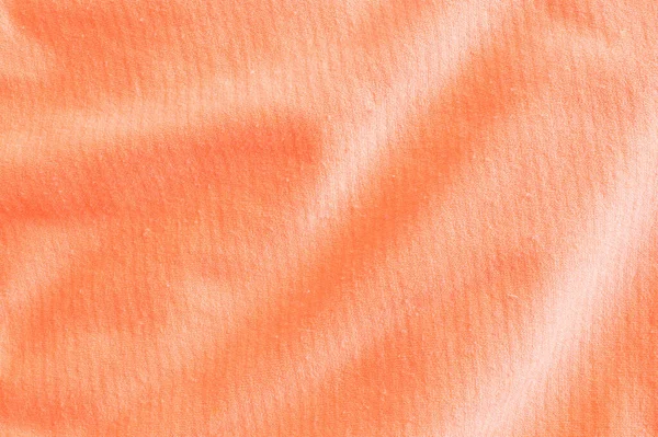 Materiale Cotone Arancio Rugoso Texture Sfondo — Foto Stock