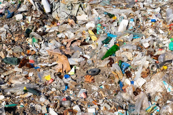 Municipal Garbage Dump Landfill Environmental Pollution — Stock Photo, Image