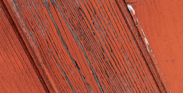 Old Board Painted Brown Paint Visible Details — Stock Photo, Image