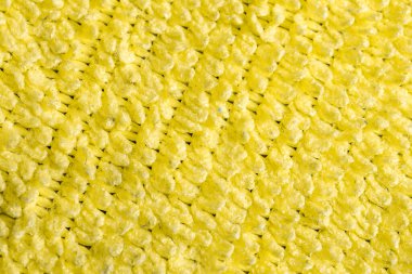 Sarı pamuklu kumaş ve görünür detaylar. doku veya arkaplan