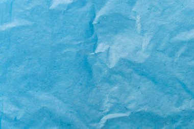 Mavi ince buruşuk folyo dokusu.