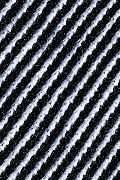 Witte Wollen Stof Met Zwarte Lijnen Textuur Achtergrond — Stockfoto