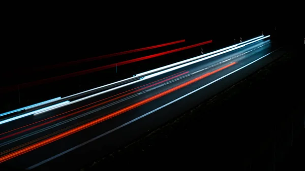 Lights Cars Night — Stock Photo, Image