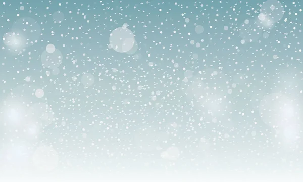 Vektor Hintergrund mit fliegenden Schneeflocken — Stockvektor