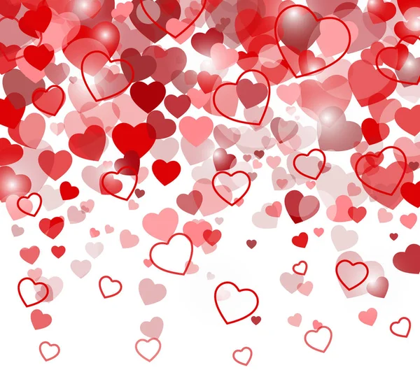 Vector achtergrond met hart, Valentine's Day — Stockvector