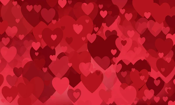 Vector de fondo con corazones, Día de San Valentín — Archivo Imágenes Vectoriales