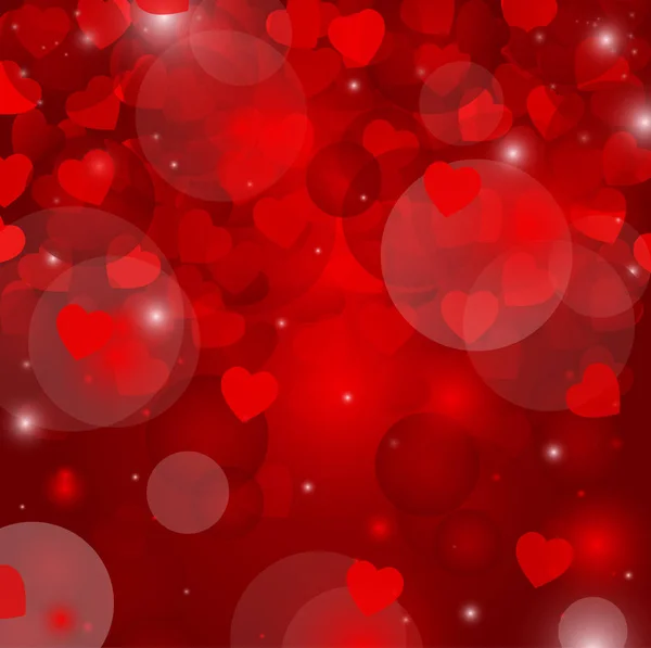 Vector background with hearts, Valentine's Day — Stock Vector