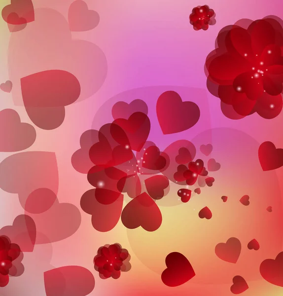 Векторный фон с сердцем, День святого Валентина — стоковый вектор