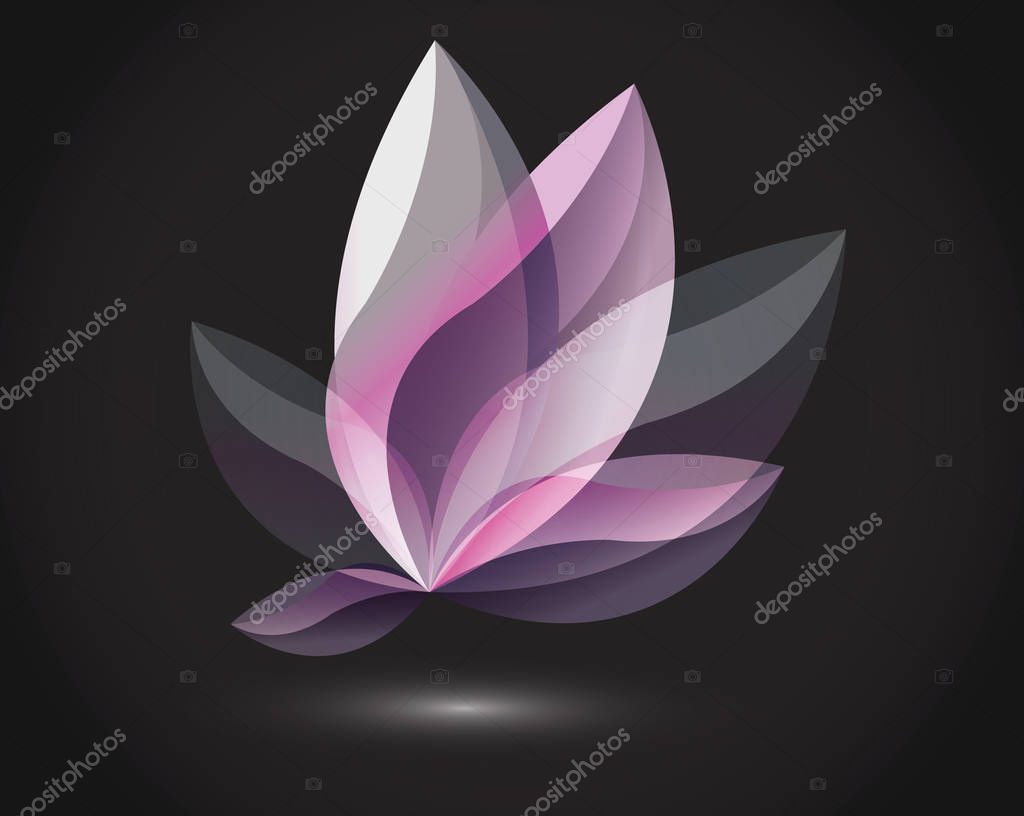 Abstract logo with polygons for business and work