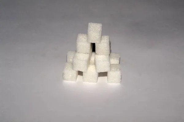 Піраміда цукрових кубів. Фото для кафе — стокове фото