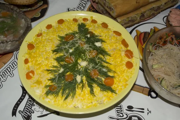 Holiday salad. Photo for food advertisement