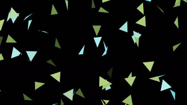 Triangle fulcolor background.For animace a pozadí videa — Stock video