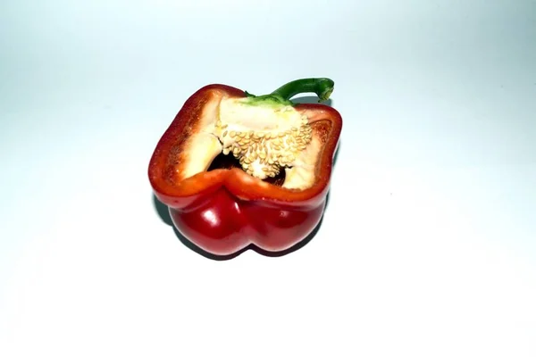Cut Red Pepper Half — Stock Photo, Image