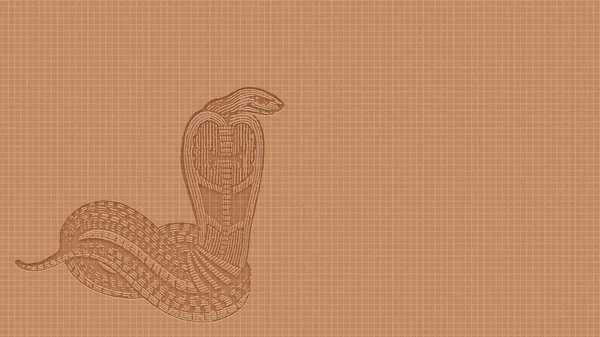 Lined Brown Cobra Embossed Paper — Stock Photo, Image