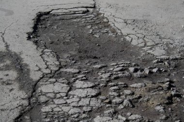 Yüzey pürüzlü asfalt dokusu