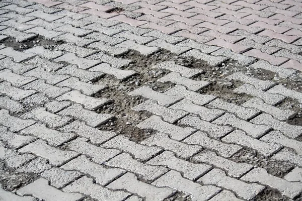 Cracked Paving Slabs Texture Design — Stock Photo, Image