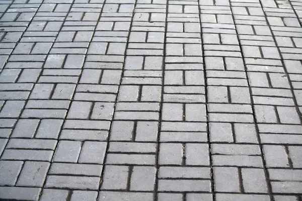 歩道灰色のタイル 歩道の質感 — ストック写真