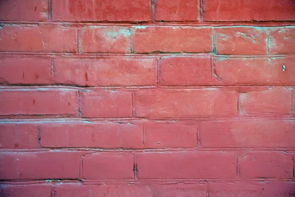 Textura Stěny Červených Cihel — Stock fotografie