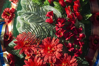 Yapay çiçekler. Tasarım için arkaplan