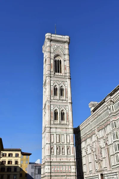 Mavi Gökyüzü Ile Campanile Giotto Floransa Talya — Stok fotoğraf