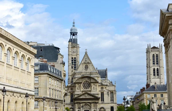 Kościół Etienne Mont Panteonu Paryż Francja — Zdjęcie stockowe